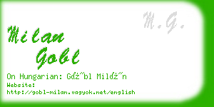 milan gobl business card